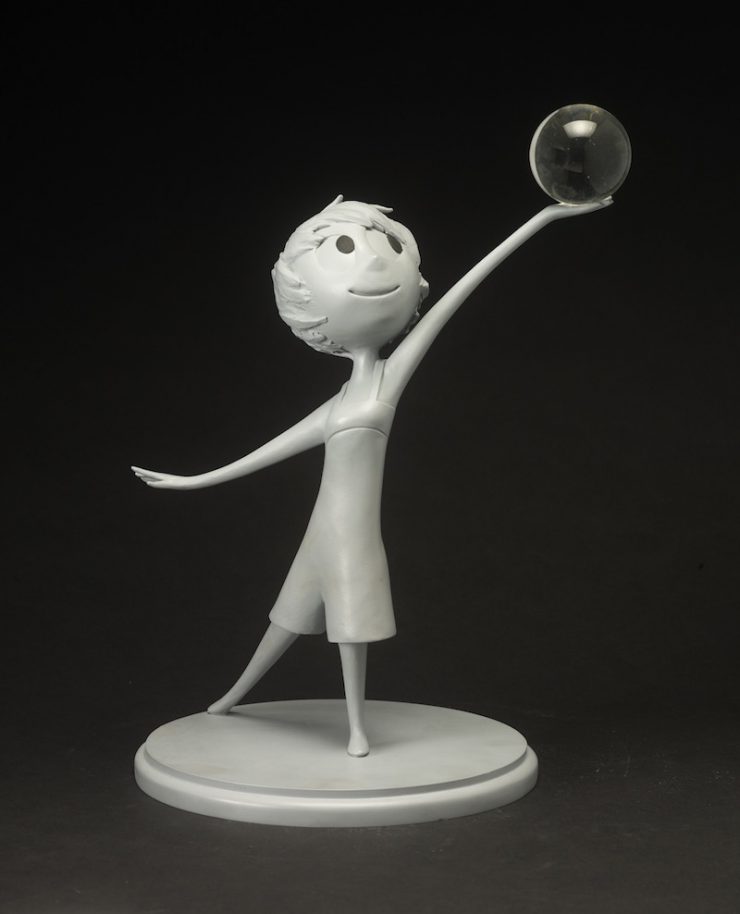 ジェローム・ランフト《ヨロコビ》『インサイド・ヘッド』(2015 年)ウレタン樹脂鋳造 ©Disney/Pixar